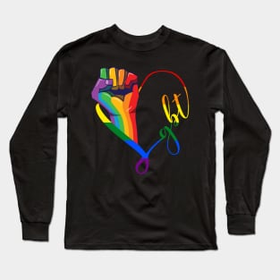 Rise Together Equality Social Justice-LGPT Pride Costume Gift Long Sleeve T-Shirt